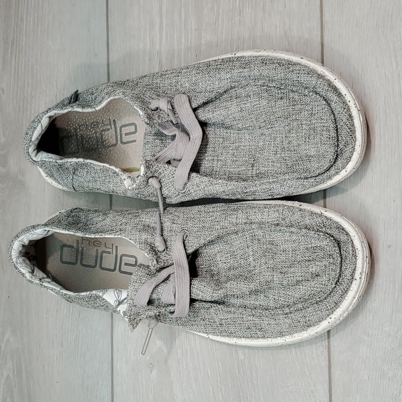 Hey Dude Womens Wendy L Linen Iron Loafer Slip on shoes sz 8 - Picture 4 of 11